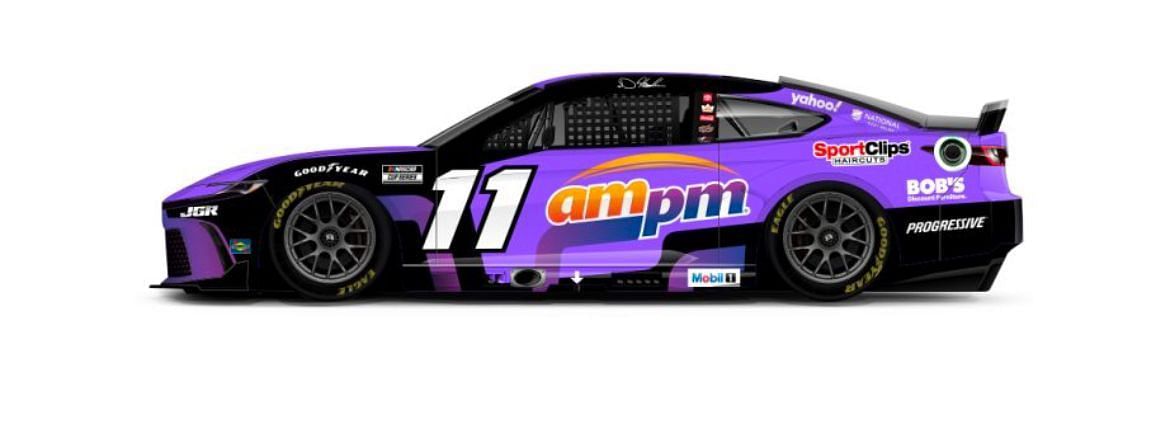 Denny Hamlin's car for the Toyota Save Mart 350 race via NASCAR.com